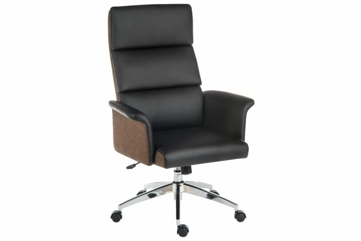 Panache High Back Executive Leather Look Chair Black