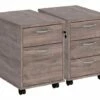 Thrifty Next-Day Mobile Pedestal Grey Oak