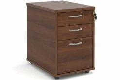 Thrifty Next-Day Under Desk Tall Mobile Pedestal Walnut