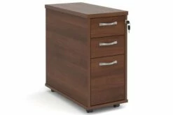 Thrifty Next-Day Tall Slimline Mobile Pedestal Walnut