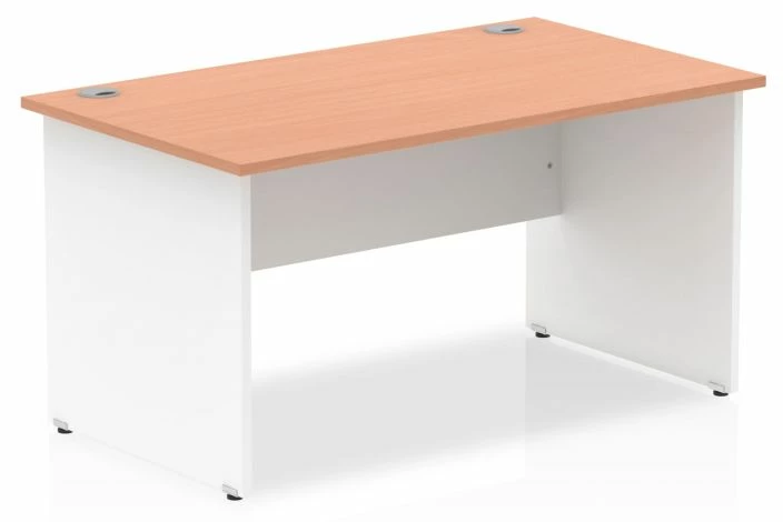 Vitali Duo Panel End Rectangular Desk