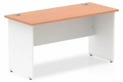 Vitali Duo Panel End Narrow Rectangular Desk