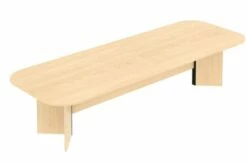 Kobe Arrowhead Large Double D End Meeting Table