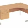 Proteus I Right Hand Ergonomic Desk With 2 Drawers