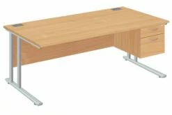 Proteus II Clerical Desk With 2 Drawers