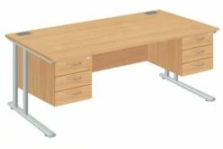 Proteus II Executive Desk 3+3 Drawers