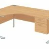 Proteus II Left Hand Ergonomic Desk With 2 Drawers