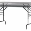 Zoey Rectangular Polypropylene Height Adjustable Folding Table
