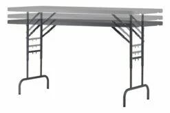 Zoey Rectangular Polypropylene Height Adjustable Folding Table